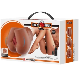 CRAZY BULL - VIBRATEUR BERNACE ASS AVEC VAGIN ET ANUS RÃALISTES TÃLÃCOMMANDE